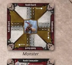 Bandit Guard stat card showing normal and elite values.