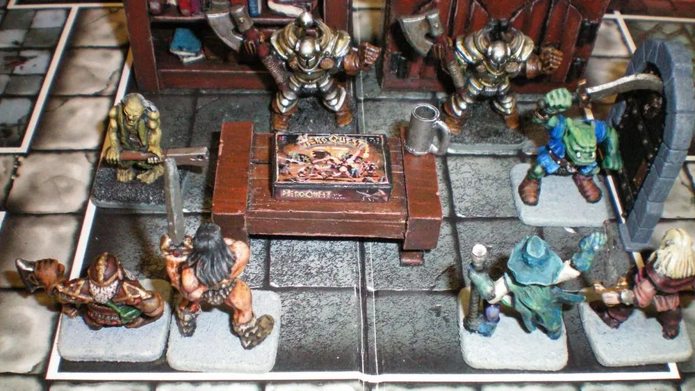 Whole board from above, edges included.